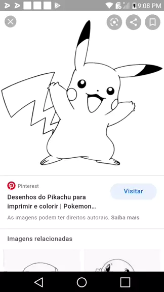 Pin em Colorir imagens do Pikachu - Pokemon Go