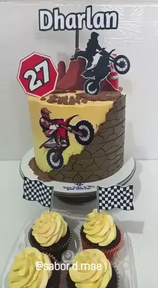 bolo de motocross masculino