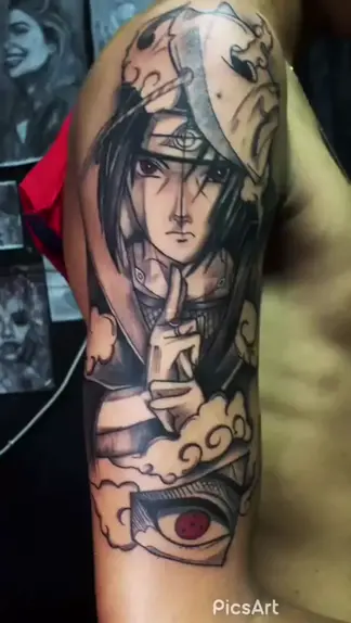 Tatuagem do Naruto! #naruto #sasuke #itachi #tattoo #anime