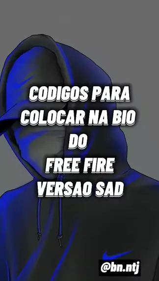 bio para free fire versão sad#freefire #bio #codigos #sad