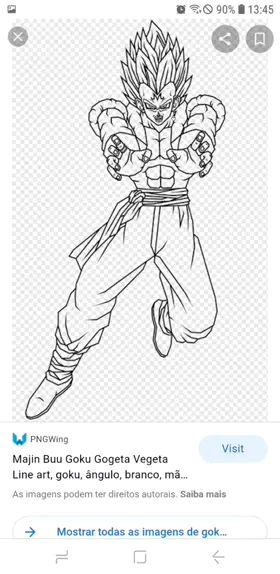 Vegeta Majin Buu Line art Gogeta em preto e branco, goku, ângulo, branco  png