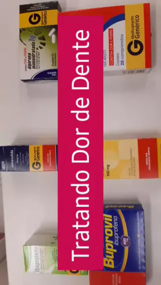 Aliviar a dor de dente com medicamentos