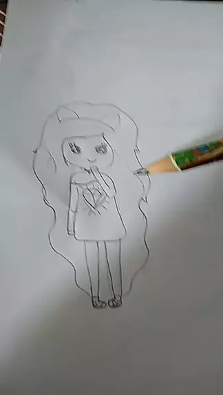 Como desenhar Bonequinha Tumblr - passo a passo 