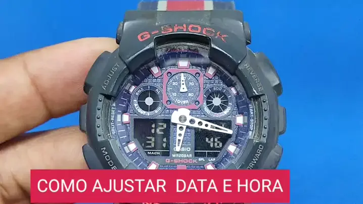 Casio g shock online ajustar hora