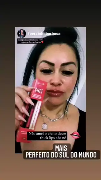 Gloss Lip Volumoso Max Love Make Up 3 em 1 Vitamina E Ácido