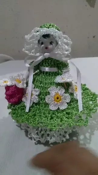 Vestido de croche para boneca sale de garrafa pet passo a passo