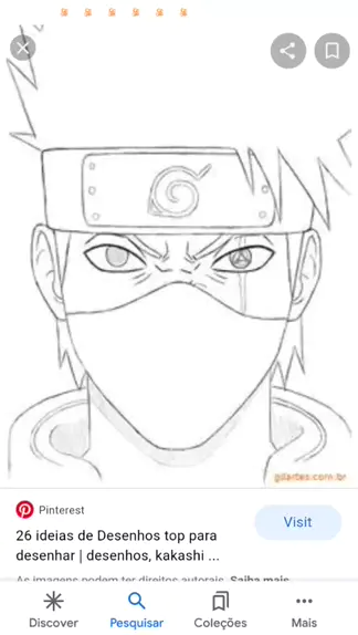 desenhar o Kakashi