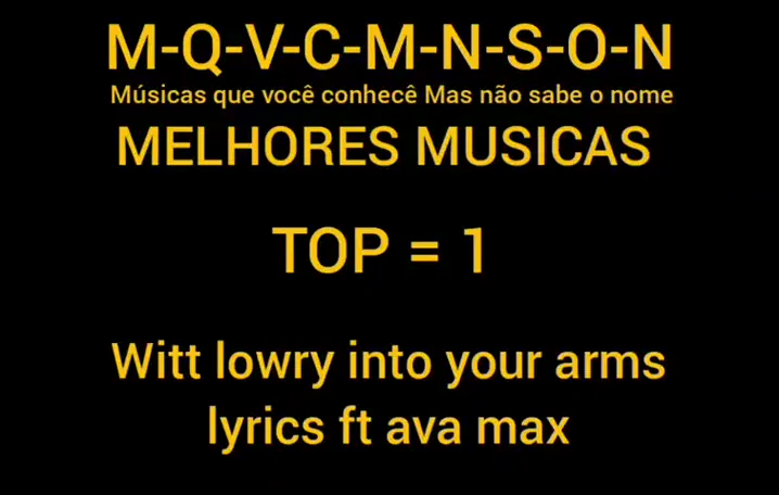 Witt Lowry - Into Your Arms (Lyrics) ft. Ava Max 