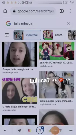 fotos de julia minegirl na vida real e os pais