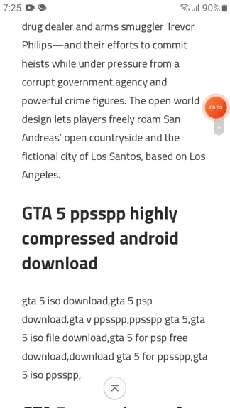 GTA 5 PPSSPP (GTA V PSP) ISO Highly Compressed for Android