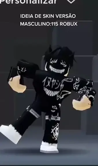 skin com 200 robux masculino