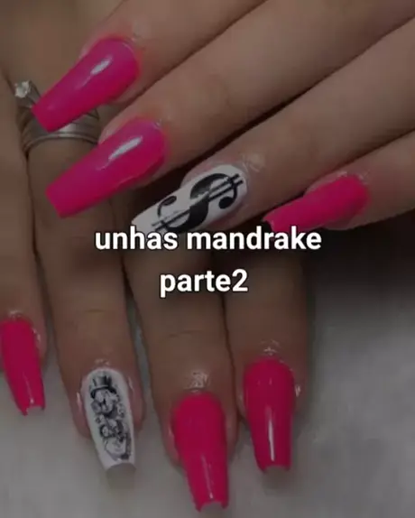 unhas mandrake rosa