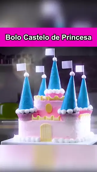 Bolo castelo das princesas Disney - Disney princess castle…