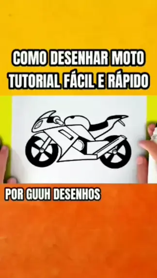 Como desenhar uma MOTO super FÁCIL e RÁPIDO!! 