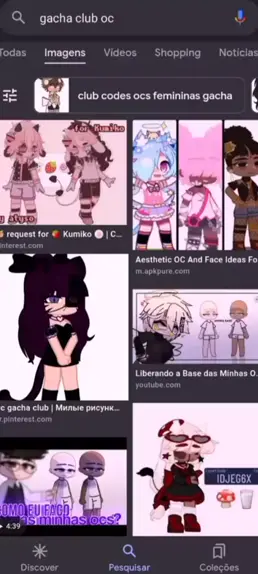 51 ideias de OCS Femininas Gacha Club