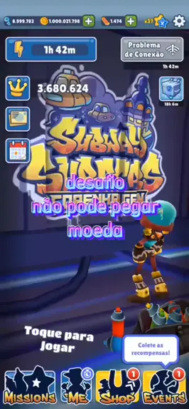 INSANO!!NOVO BUG PARA NÃO PEGAR MOEDAS NO SUBWAY SURFERS SEM HACK!!😳 