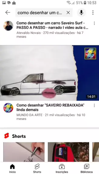 Como desenhar um carro Saveiro Surf - PASSO A PASSO - narrado I video aula  completa 