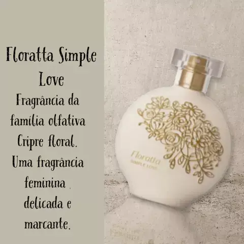 floratta simple love desodorante colônia 75ml o boticário