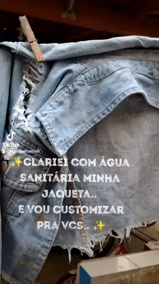 Customizar calça jeans com best sale agua sanitaria