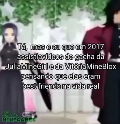 VERDADEIRA HISTÓRIA da JULIA MINEGIRL e da VITÓRIA MINEBLOX/ Gacha