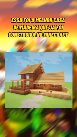 casas de madeira e pedra no minecraft