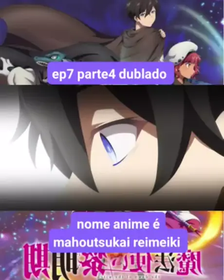 Anime mahoutsukai reimeiki dublado com preto