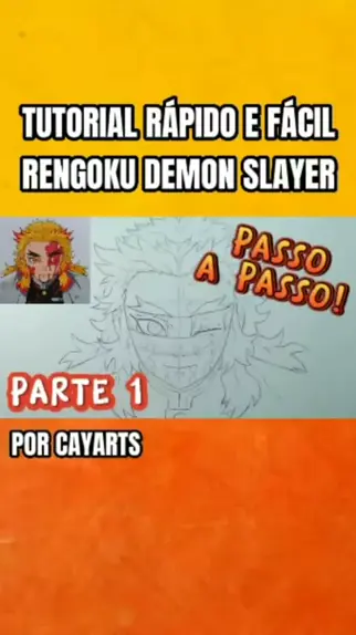 Como desenhar o Rengoku #desenho #Rengoku #demonslayer