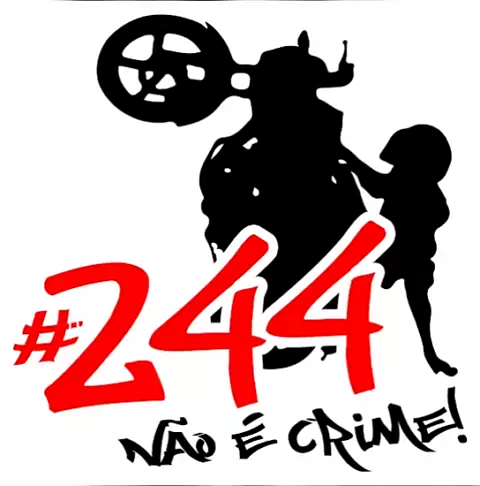 Camiseta 244 Não é Crime - Grau Não
