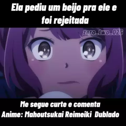 Anime mahoutsukai reimeiki dublado com preto