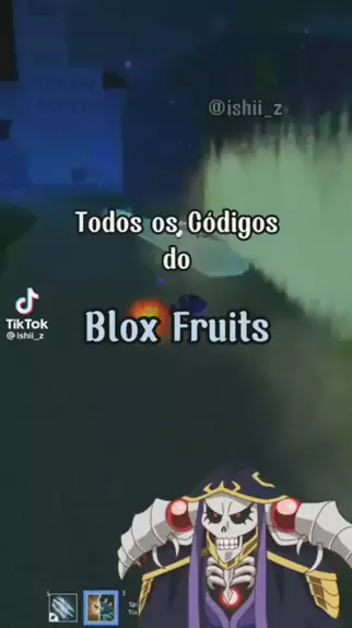 a lista de todos os codigos de xp no blox fruits