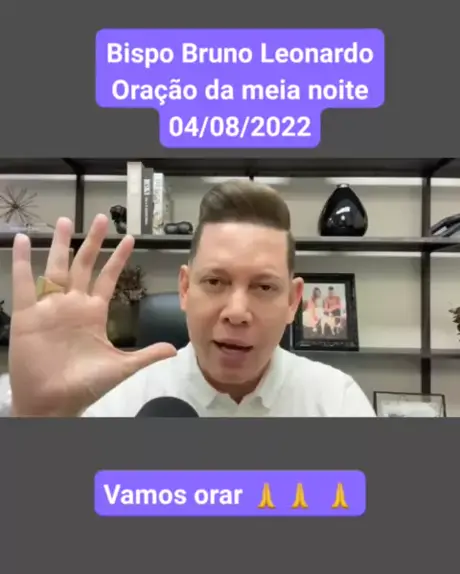 oração bispo bruno leonardo de hoje da meia noite