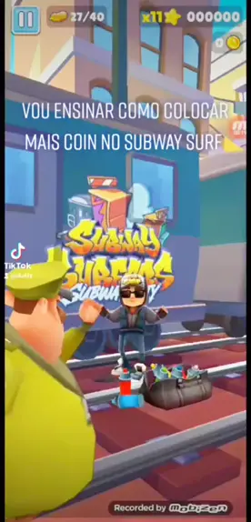 Como colocar o cronômetro no subway surfers #subwaysurfers #viral