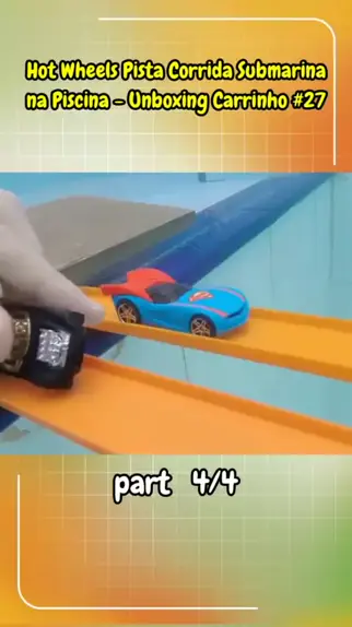 Hot Wheels Pista Corrida Submarina na Piscina - Unboxing Carrinho #27 