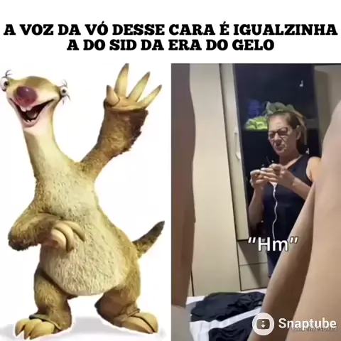 avó de sid com dentadura