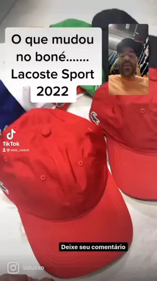 BONÉ LACOSTE SPORT PAINEL EM TELA - Temporão . Sempre na Moda