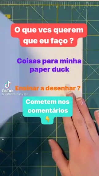 foto de paper duck para desenhar