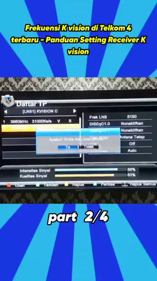 Frekuensi K Vision Di Telkom 4 Terbaru Panduan Setting Receiver K Vision