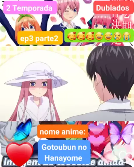 2 temporada de Gotoubun no Hanayome ganha 4 vídeo com a