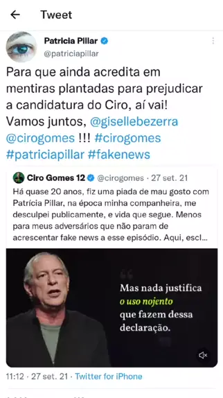 ciro gomes ainda casado com patricia pilar Discover