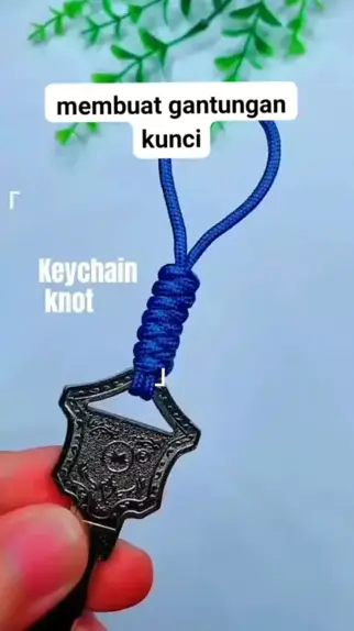 tutorial membuat gantungan kunci dari tali kur