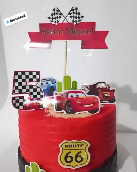 Bolo Mcqueen Chantininho/ Carros / Car / Relâmpago Mcqueen 