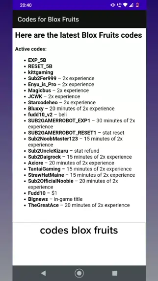 codigos blox fruits reset stats