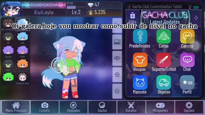 Como chegar no level 5 no gacha club mais rápido!✨ in 2023