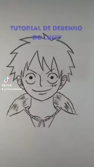 Como desenhar o Luffy fácil