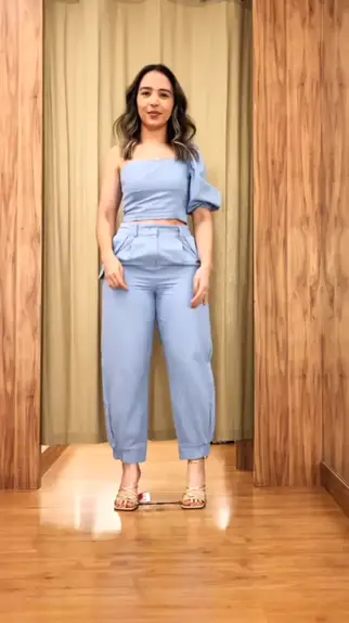 DAZY Calça jeans reta Cintura alta