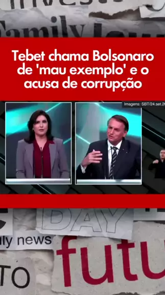 Tebet Chama Bolsonaro De Mau Exemplo E O Acusa De Corrup O Parte