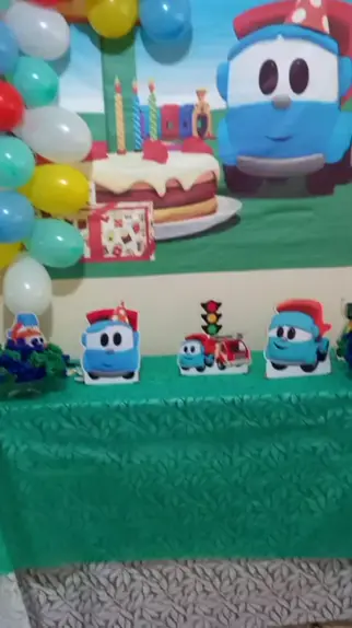 Decoração Tema Léo o caminhão. aniversário do meu filho. #leoocaminhao  #festainfantil 