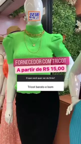 📲Quer ter novidade toda Semana em sua loja? Compre do fabricante na melhor  loja de tricot modal do Brás