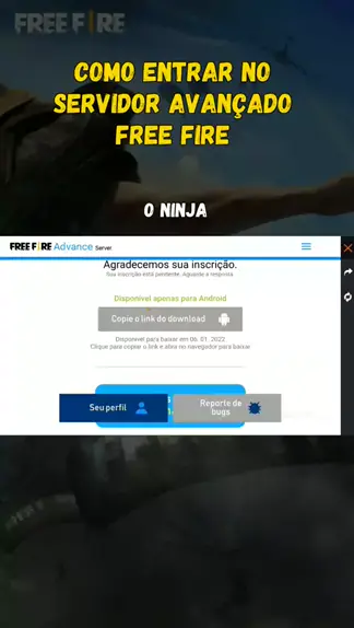 COMO BAIXAR E ENTRAR NO SERVIDOR AVANÇADO DO FREE FIRE 2022 