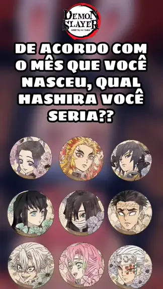 Qual HASHIRA você é de acordo com seu SIGNO? #demonslayer